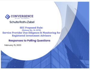 Convergence SEC Webinar Polling Responses
